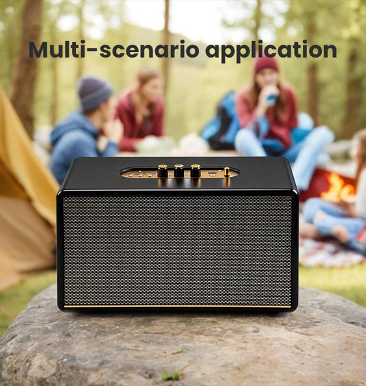 Retro Design Bluetooth Stereo Speaker