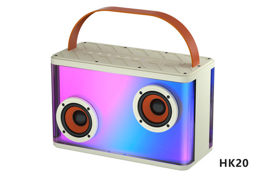 Bluetooth Karaoke Speaker W/ Dual Wireless Microphone
