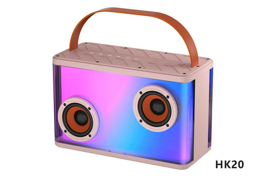 Bluetooth Karaoke Speaker W/ Dual Wireless Microphone