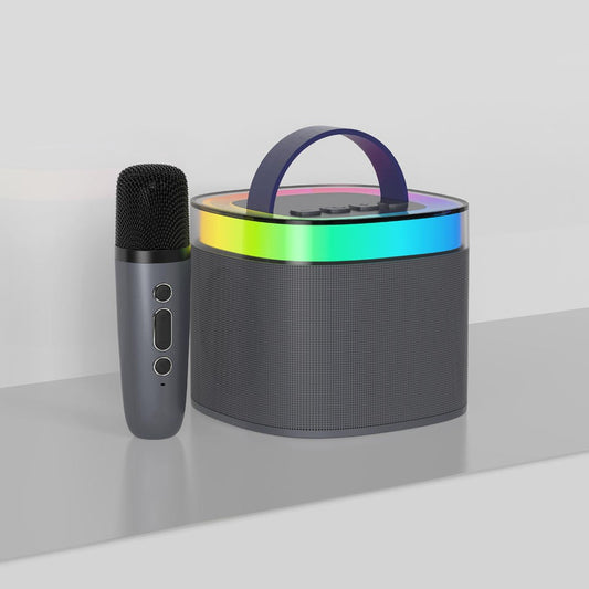 Bluetooth Karaoke Speaker W/ Dual Wireless Microphone